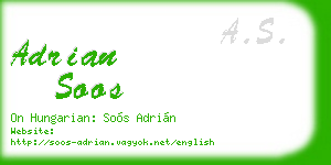 adrian soos business card